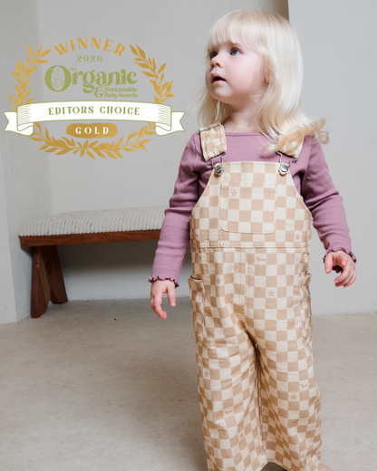Willow Sands Check Dungarees