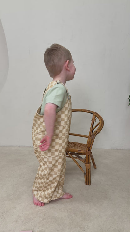 Willow Sands Check Dungarees